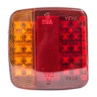Lampa spate 110x105, 5 functii, iluminare numar, LED, SA85 Fasa 