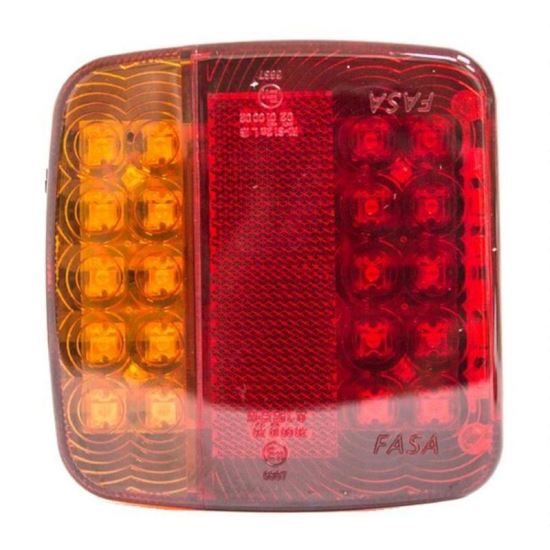 Lampa spate 110x105, 5 functii, iluminare numar, LED, SA85 Fasa 