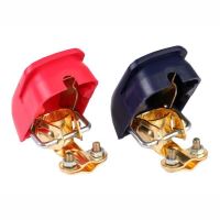 Set 2 borne acumulator 12V, cupru, fixare rapida clips, cu protectie, 800A, 58970 Carmotion
