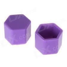 Ornament capacele silicon pentru prezoane 20 bucati/set 19" mov