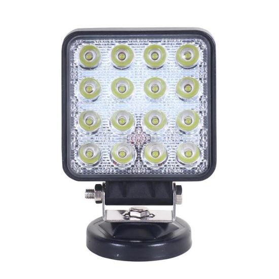 Proiector lucru 110x110, 16 LED-uri, 10-30V, 48W, 3400lm, flood, TT.13208