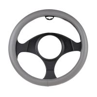 Husa volan 37 - 39cm imitatie piele perforata, gri SoftComfort 603.20 Heyner