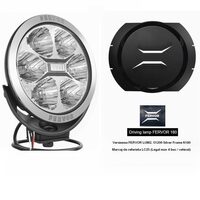 Proiector faza lunga fi180, cu LED, cu pozitie si aparatoare, sticla clara, LC25, Silver Edition, FERVOR 180 LUM2. 51200 Wesem