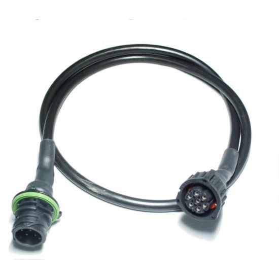 Cablu cu fisa si priza AMP 7pini, 1m, 7x0.75mm, negru, WTY FisaAMP7+PrizaAMP7