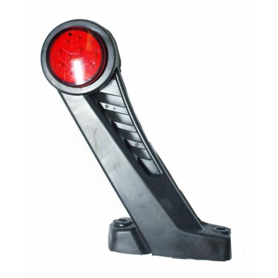 Lampa gabarit cu brat oblic 45°, 170mm, LED, alba, rosie si galbena, stanga/dreapta, 12-24V, NEW07