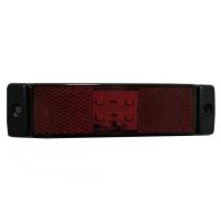 Lampa gabarit 100x32, LED, rosie, 12V, H5 340-12R