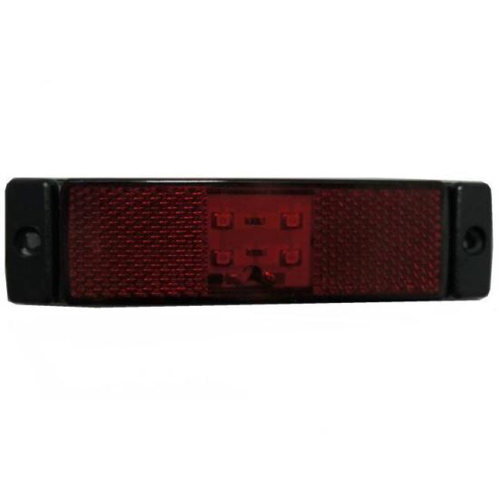 Lampa gabarit 100x32, LED, rosie, 24V, H5 340-24R
