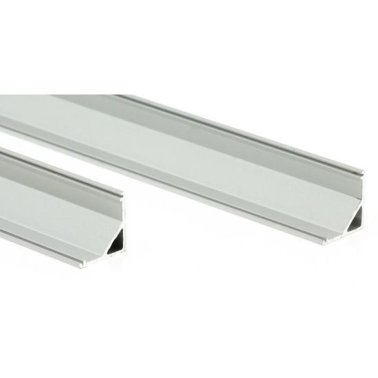 Suport profil aluminiu 1mx56x10mm in colt, fara dispersor, pentru banda LED, GLBZ 41012A1
