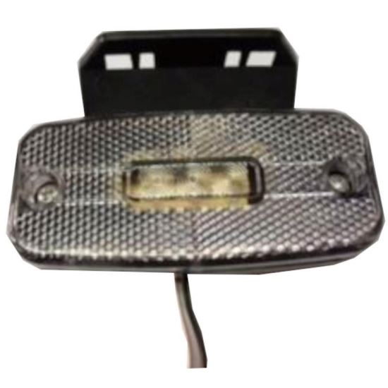 Lampa gabarit 110x50, alba, cu suport, Iveco, 12-24V New01A