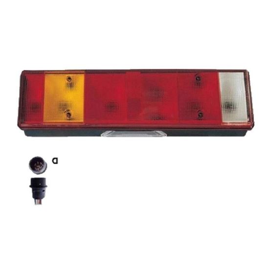 Lampa spate 465x130, 8 functii, cu mufa, dreapta, LT250ms Promot