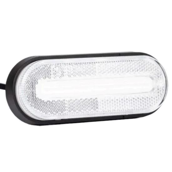 Lampa gabarit 124x51, LED, alba, 12-36V, FT-070-B Fristom