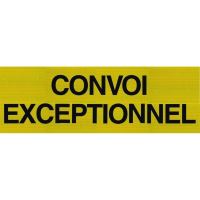 Placa reflectorizanta CONVOI EXCEPTIONEL 1200x400x2.5mm, 7025 Reflex