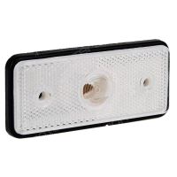 Lampa gabarit 110x45, bec, alba, incastrabila, cu mufa, 12-24V, MD-013-B Fristom