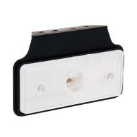 Lampa gabarit 110x45, bec, alba, incastrabila, cu mufa, suport si fire, 12-24V, MD-013 B+K/1 Fristom