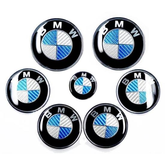 Set embleme metalice BMW Carbon