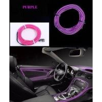 Fir neon cu LED-uri, 2m, 12V cu droser si stecher, mov/purple