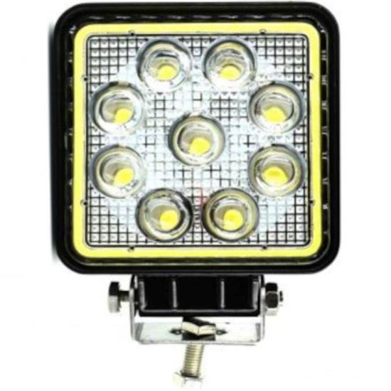 Proiector lucru 108x108, LED, 9-30V / 27W, 2200lm, 2 functii, cu pozitie, AngelEye WL27wSq