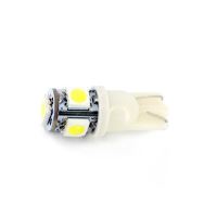 Bec fara dulie, T10, 5 LED SMD-5050, 12V, alb, CLD301