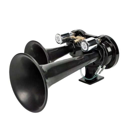 Claxon 12-24V, pe aer cu 2 pipe 35-22cm, 79888