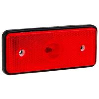 Lampa gabarit 110x45, bec, rosie, incastrabila, cu mufa si fire, 12-24V, MD-013-C/1 Fristom