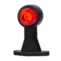 Lampa gabarit cu brat drept, 135mm, bec, alb-rosie, FT-033-B Fristom