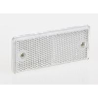 Catadioptru dreptunghiular cu gaura alb 90x40  DOB-034-B Fristom