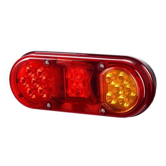 Lampa spate 205x80, 3 functii, LED, JCB, dreapta, LZD2005 Horpol