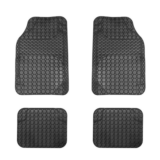 Covorașe auto universale ajustabile 68 x 44 cm / 44 x 34 cm PVC – negru,  Carguard –PAC001