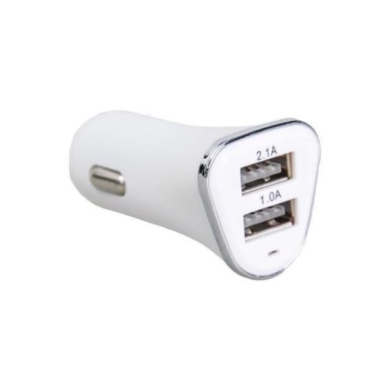 Incarcator auto 2 USB fara fir 12/24V, 1A+2.1A, 7108 Automax