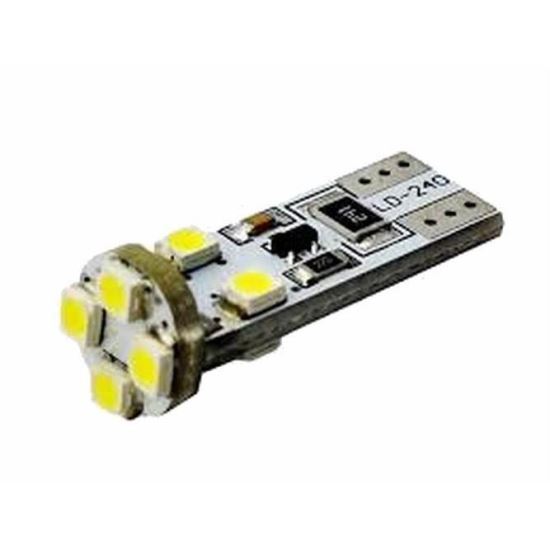 Set 2 becuri fara dulie 8 LED-uri SMD-2835 12V T10 W5W CanbuS, LB312W M-Tech