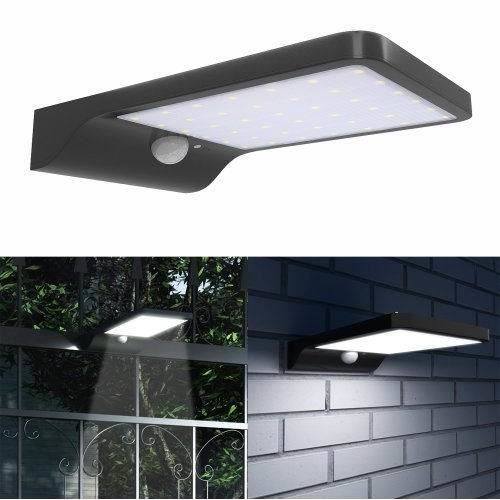 Lampa solara perete cu senzor miscare si lumina, 42 LED-uri, JD-1920