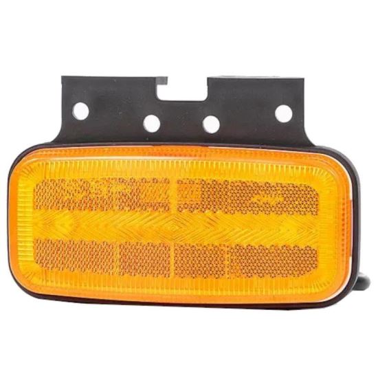 Lampa gabarit 125X60, LED, cu semnalizare si suport, galbena, FT-080+K Fristom