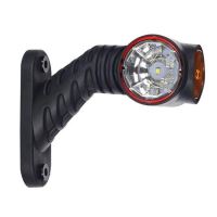 Lampa gabarit cu brat oblic 45°, 125mm, LED, 3 functii, alb-rosu-galbena, stanga, LD2181 Horpol