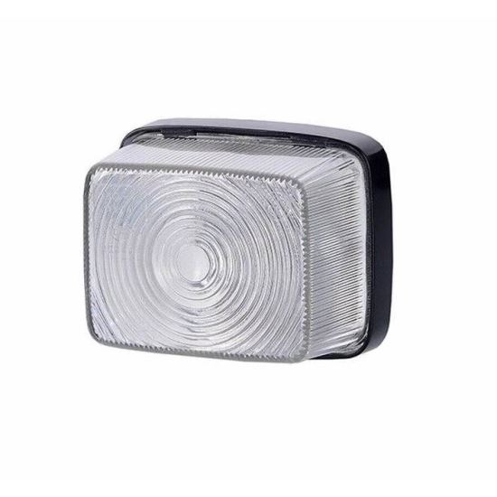 Lampa gabarit 78x65, bec, alba, pozitie fata cabina, 12-24V, LO208 Horpol