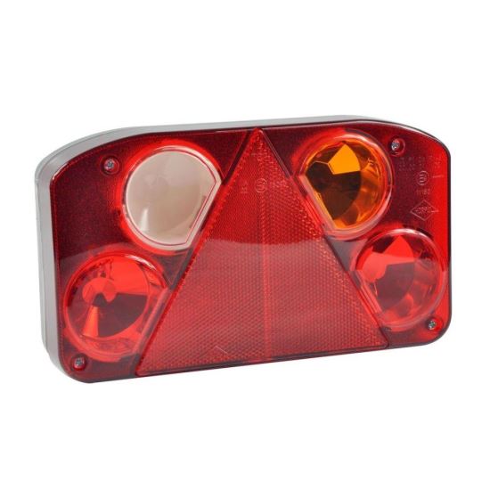 Lampa spate, 232x138, 6 functii, cu triunghi, ceata si mers inapoi, dreapta, Hor68 LZT808 Horpol