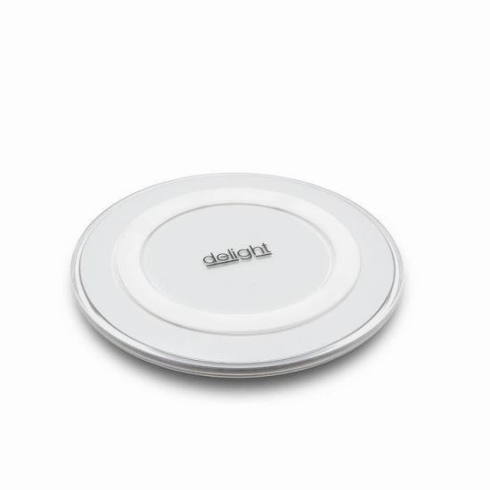 Incarcator telefon fara fir, alb, cu USB, 55067WH Delight