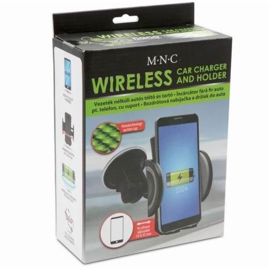 Suport telefon cu incarcare Wireless, cu ventuza 55059 MNC