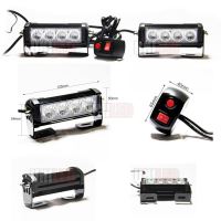 Proiector stroboscopic galben 4 LED-uri 120/40x40mm 2 bucati/set HLUC 315-1T2 Led 