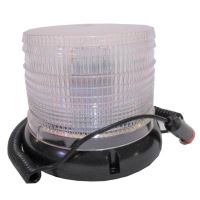 Girofar 12V/24V, h128, 72 LED-uri, prindere cu magnet, GY0023-Red