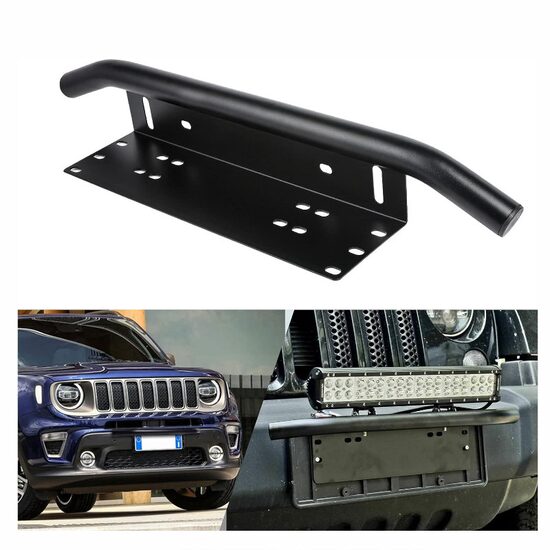 Suport proiectoare, mini bullbar cu suport numar, AKC8002 TruckLed