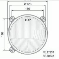 Element optic fi123/139-110 in masca cu pozitie, dreapta RE.30637 Wesem