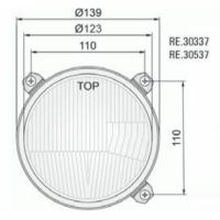 Element optic far fi123/139-110 in masca cu pozitie, stanga RE.30537 Wesem
