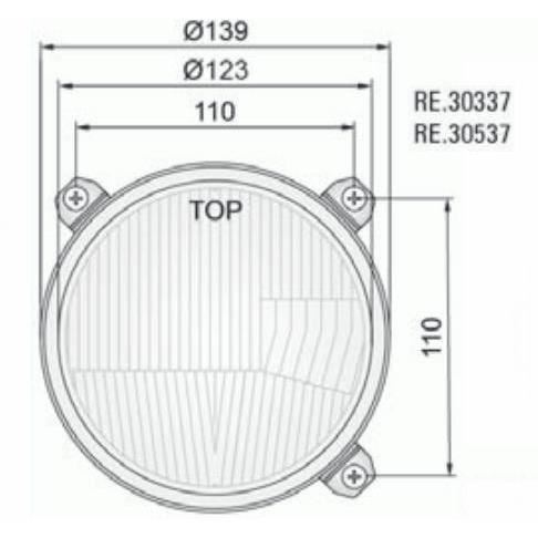 Element optic far fi123/139-110 in masca cu pozitie, stanga RE.30537 Wesem