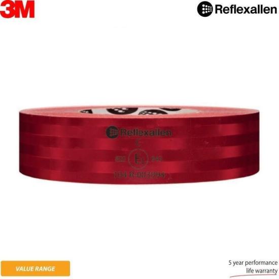 Banda reflectorizanta continua, rosie, metalizata, 50m, 3M 943 Value 7157 RA 