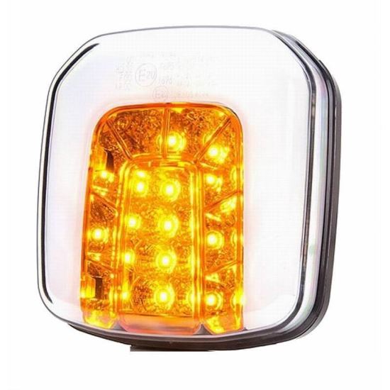Lampa semnalizare fata cu pozitie, LED, universala, 108x102, W169 1177 Was