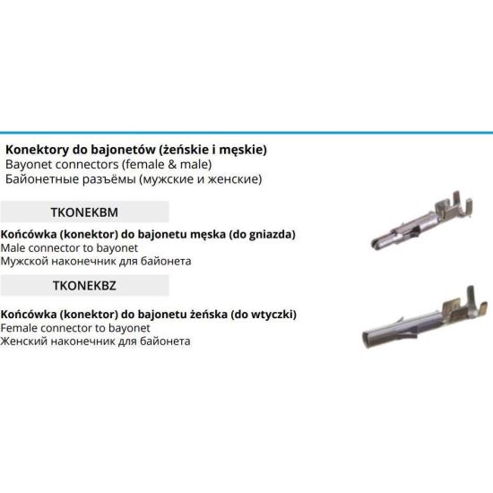 Papuc electric baioneta tata pentru Mufa Bayonet TkonekBM Horpol