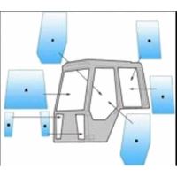 Geam cabina patrata U445 inferior fata 481x195 BL71