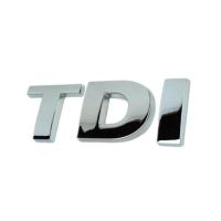 Ornament emblema metalica adeziva, TDI crom