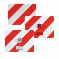 Placa reflectorizanta gabarit depasit, cu lampa, stanga 40x30cm MVM Vem047L/RL