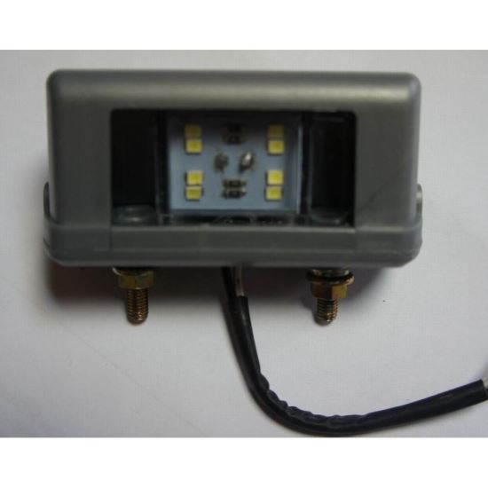 Lampa numar cu 8 LED-uri, gri 81x40 12V (Tipft16), C-35